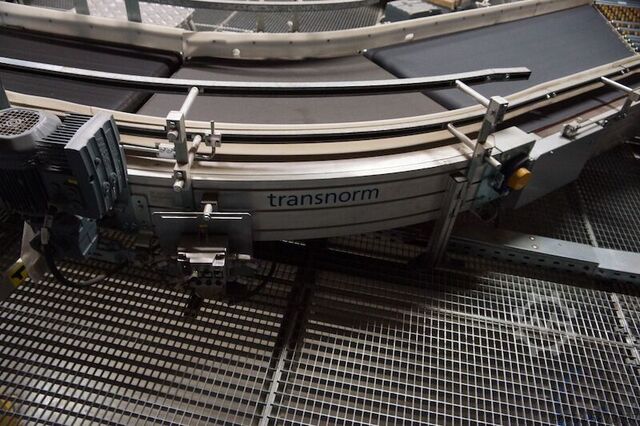 Conveyor belt curve 45 degrees Transnorm Förderkurve 45 Grad