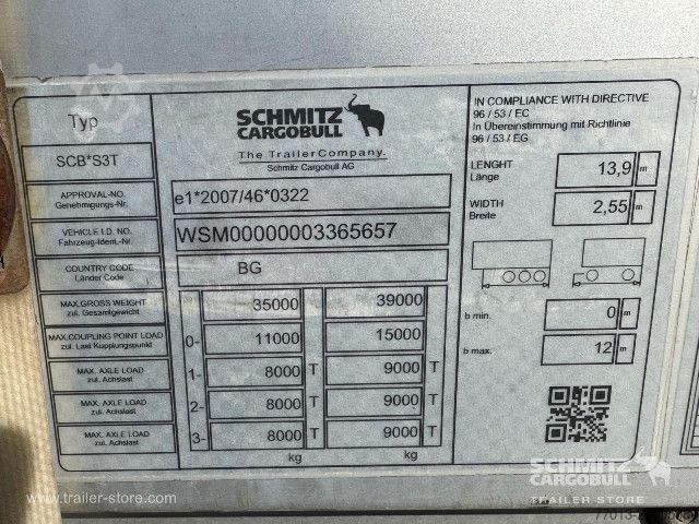 Auflieger mit Pritsche & Plane Schmitz Cargobull Curtainsider Standard