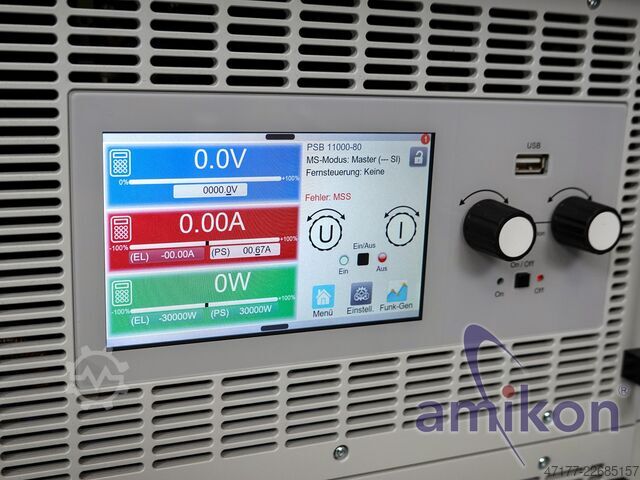 120kW Rack with 4x PSB 11000-80, 1000V, 80A EA Elektro-Automatik EA Rack 24 RU for 4xPSB/ELR 10000 4U