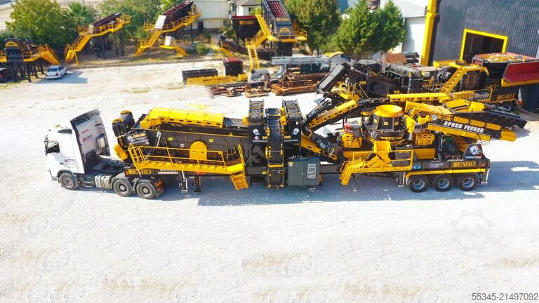 Brechanlage/Mobile Brechanlage FABO Mobile Crushing Plant Mobile Vertical Impact Crushing Plant