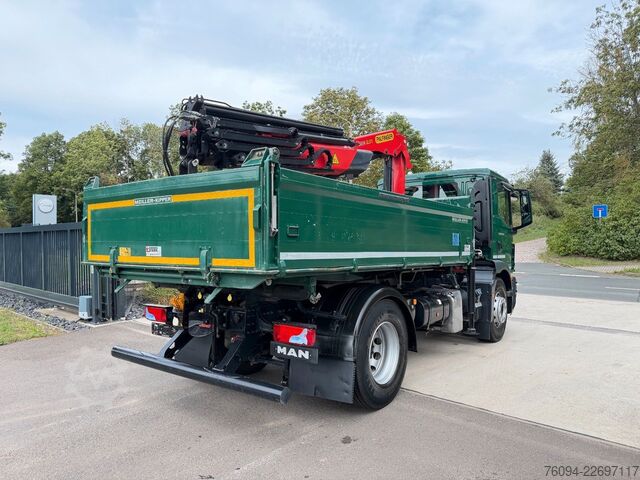 Autokran MAN TGM 18.320 4x2 Kipper KRAN 15m FUNK AHK