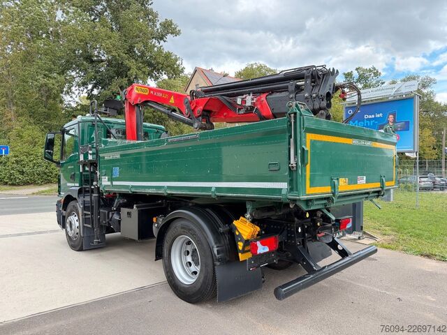 Dreiseitenkipper LKW MAN TGM 18.320 4x2 Kipper KRAN 15m FUNK AHK