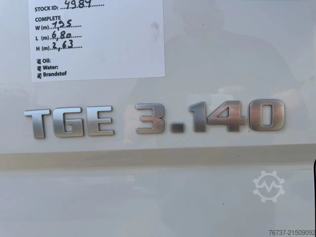Kastenwagen MAN TGE 3.140 **EURO 6-BELGIAN ORIGINE**
