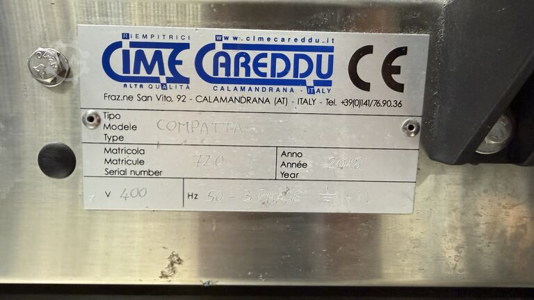 Flaschenabfüllmaschine und Etikettiermaschine Cime Careddu Gold DPS 6/6/1 Crown + COMPATTA