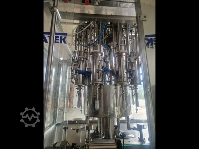 Used Filling Monoblock Alfatek for olive oil 1500 bph Alfatek MBV 9/1 VOLUMETRICA SABRY