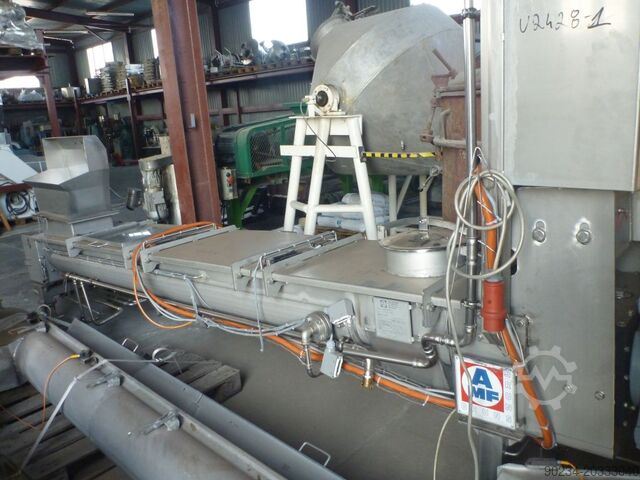 Gebrauchter Doppelschnecken-Kühlförderer von AMF, Modell HDS 250 x 3500 AMF HDS 250 x 3500