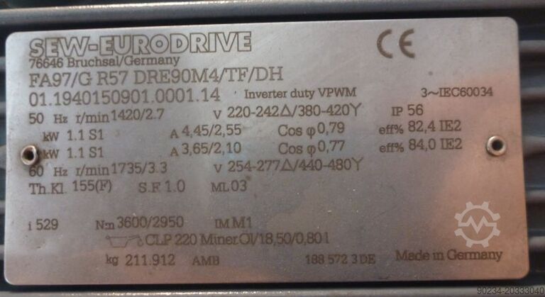 Gebrauchter Doppelschnecken-Kühlförderer von AMF, Modell HDS 250 x 3500 AMF HDS 250 x 3500