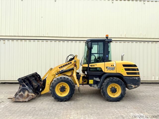 Radlader YANMAR V70S Schwenklader / 2017 BJ / Schaufel + Gabel