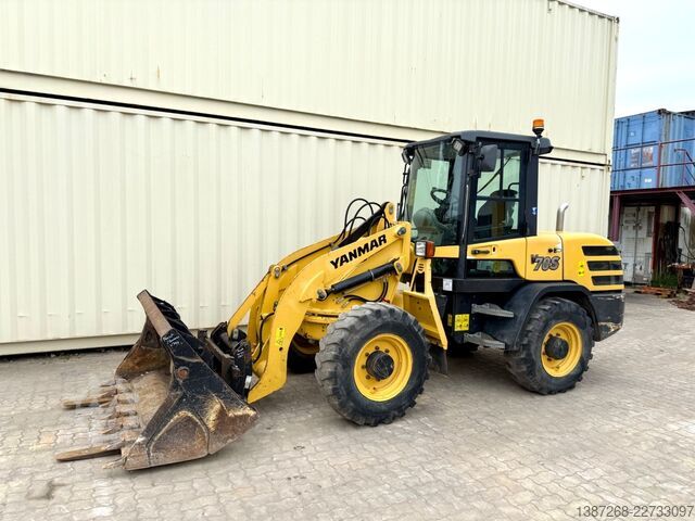 Radlader YANMAR V70S Schwenklader / 2017 BJ / Schaufel + Gabel