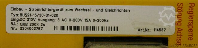 Stromrichter Baumüller BUS21-15/30-31-020
