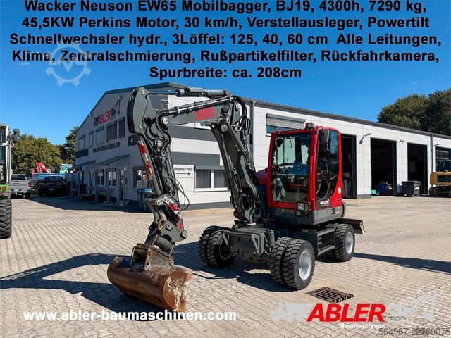 Mobile excavator WACKER Neuson EW65 Powertilt SW ZSA