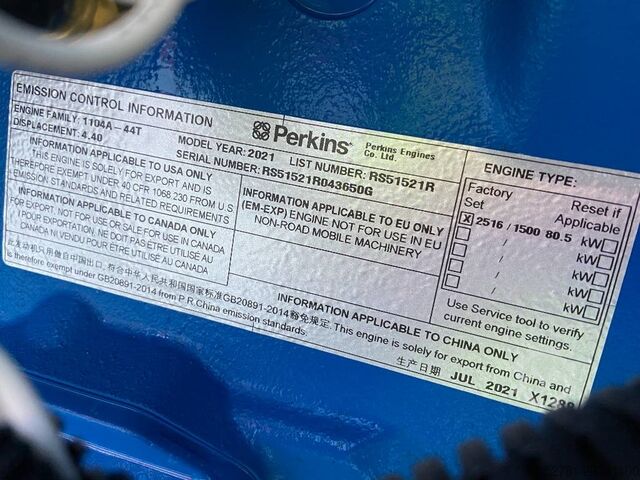 Aggregat FG Wilson P88-3 - 88 kVA Open Genset - DPX-16007-O