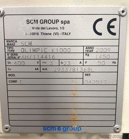 Kantenanleimmaschine SCM OLIMPIC K1000