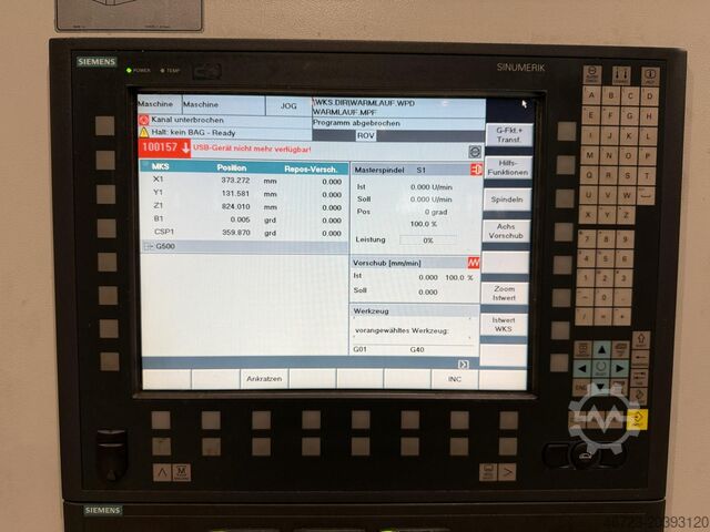 CNC Horizontal-Bearbeitungszentrum Starrag Heckert HEC 500D