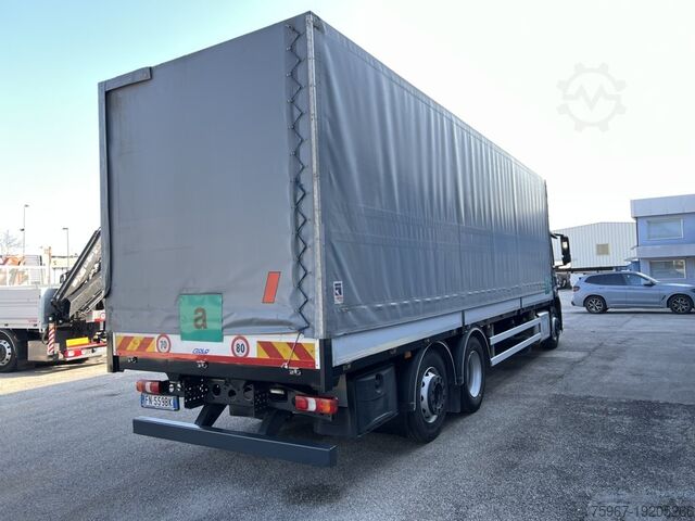 Flatbed truck with tarpaulin Mercedes-Benz Antos 2532