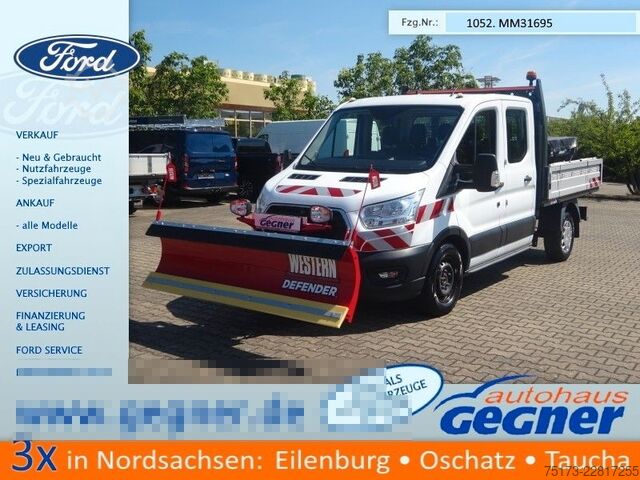 Transporter mit Kipper FORD Transit Doka Kipper 350 L2 4x4 Winterdienst