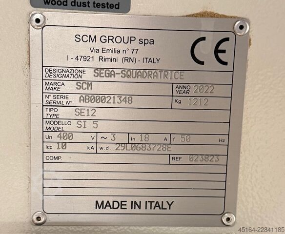 Sliding table saw SCM SI 5