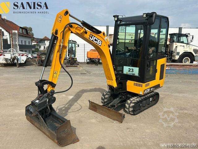 Minibagger JCB 15C-1/SW/2xLöffel/1,7 t/Schwenkarm