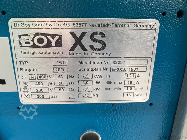 Injection molding machine BOY XS161