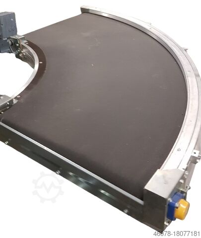 Curved belt conveyor left bend Transnorm TS1600-140 FH2 90°-1400-1200 IR2500