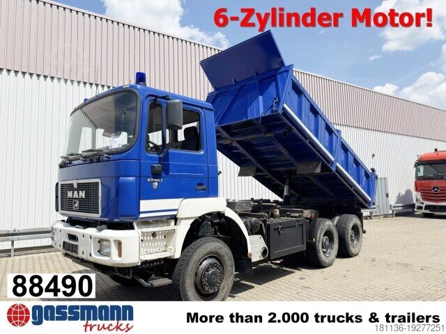 Tipper truck MAN 27.403 6x6 BB, EX-THW