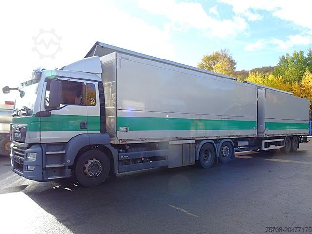 LKW mit Kofferaufbau MAN 26.460 TGS*kpl Zug Schwenkwand*2x LBW*NLA*38 Pal
