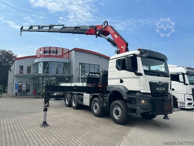 LKW mit Pritsche (offen) MAN TGS 41.520 8x8 mit Fassi Ladekran F710RA.2.26