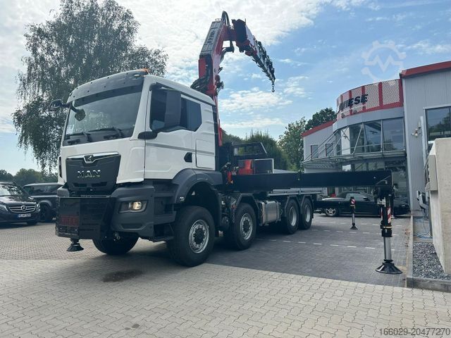 LKW mit Pritsche (offen) MAN TGS 41.520 8x8 mit Fassi Ladekran F710RA.2.26
