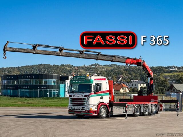 Autokran SCANIA G450 Platform 6,40 m FASSI F365 RA.2.26 + Funk