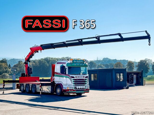 Autokran SCANIA G450 Platform 6,40 m FASSI F365 RA.2.26 + Funk