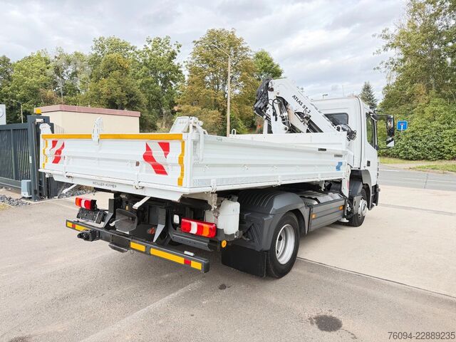 Tipper van MERCEDES-BENZ Atego 818 Kipper KRAN 14m SEILWINDE FUNK AHK