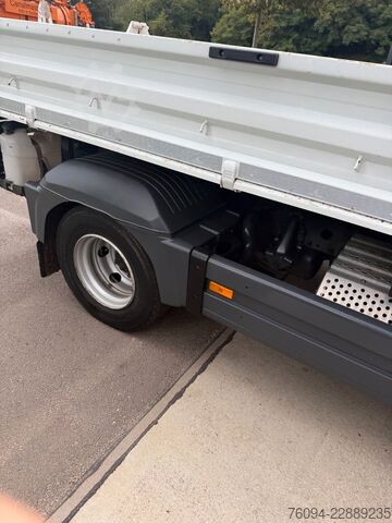 Tipper van MERCEDES-BENZ Atego 818 Kipper KRAN 14m SEILWINDE FUNK AHK