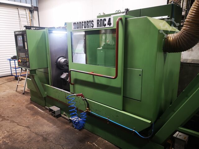 CNC-Drehmaschine mit C-Achse und FRÄS CNC LATHE - MONFORTS RNC 4 C AXIS RNC4 WITH MILLING