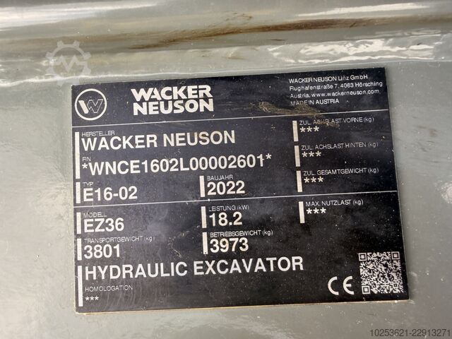 Minibagger Wacker Neuson EZ36