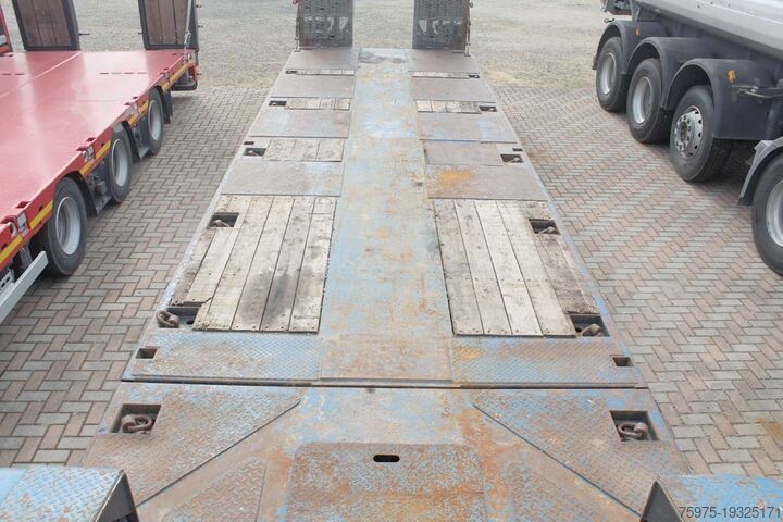 Lowered semi-trailer for the transport of construction machinery rigaudo carrellone allungabile 4assi usato