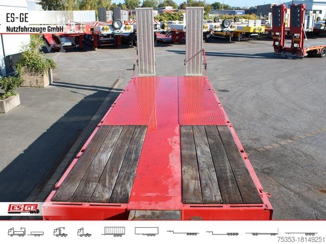Low loader semitrailer FAYMONVILLE MAX100 Semi-Tieflader