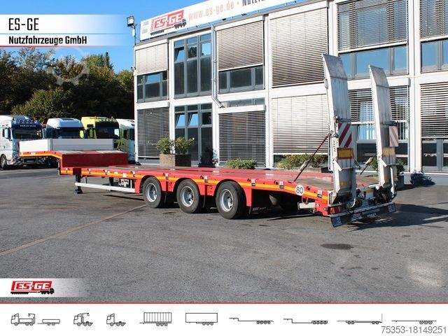 Low loader semitrailer FAYMONVILLE MAX100 Semi-Tieflader