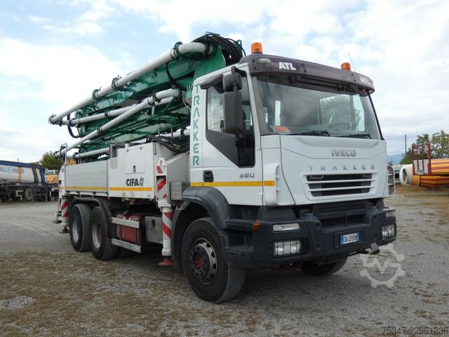Concrete pump truck Iveco TRAKKER 380