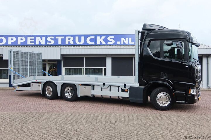Car transporter Scania R500 Oprijvrachtwagen 6x2 Black_Line Stuur_Lift_AS