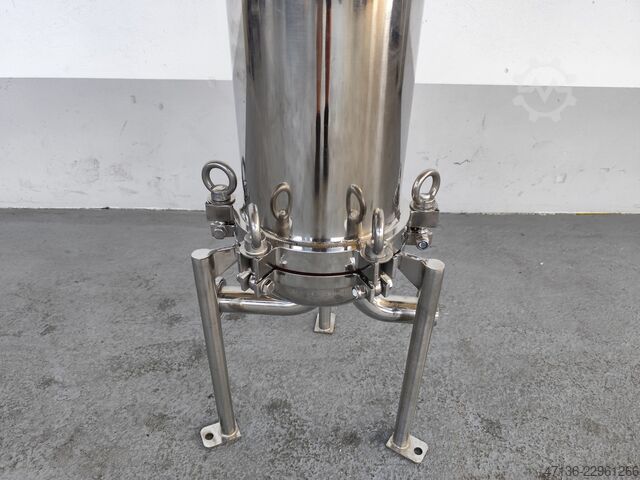 Cartridge filter housing – 3 × 30″ – SUS304 NORDFILTER Kerzenfilter 3 Kerzen 3 hoch