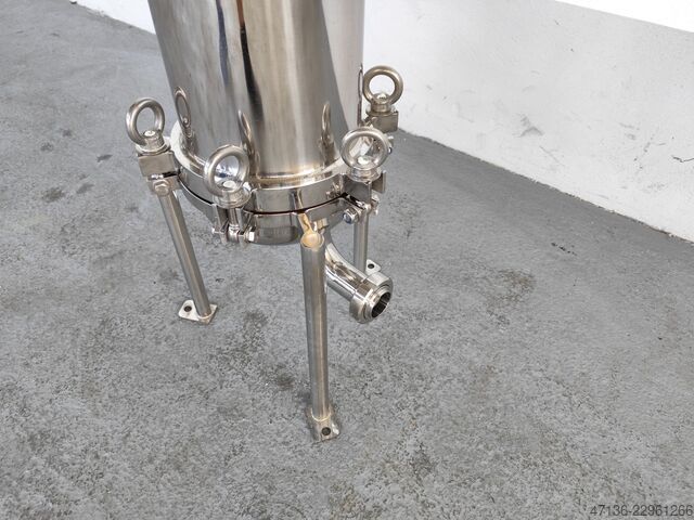 Cartridge filter housing – 3 × 30″ – SUS304 NORDFILTER Kerzenfilter 3 Kerzen 3 hoch