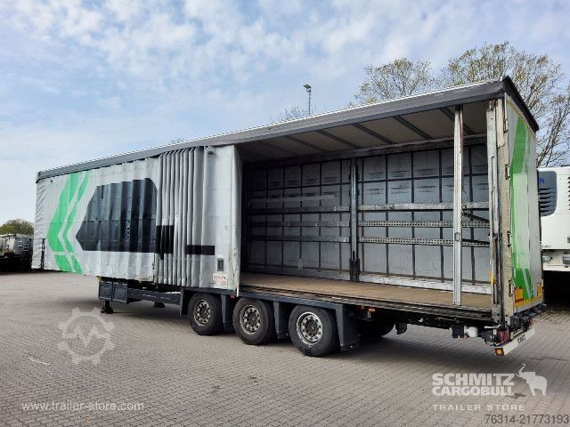 Open semitrailer with tarp Schmitz Cargobull Curtainsider Mega Getränke