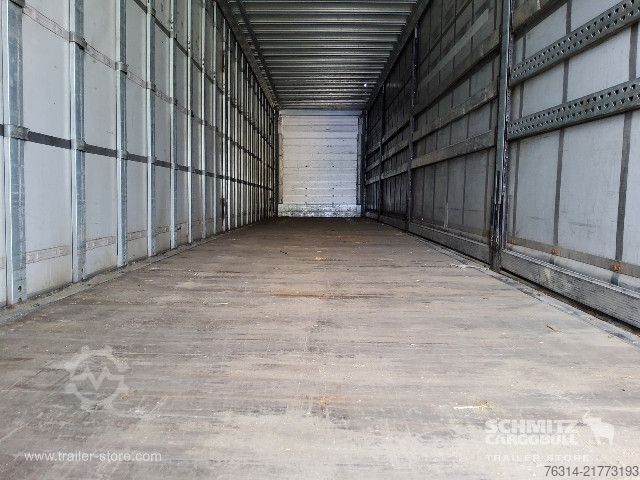 Open semitrailer with tarp Schmitz Cargobull Curtainsider Mega Getränke