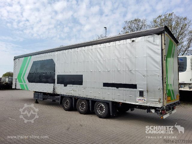 Open semitrailer with tarp Schmitz Cargobull Curtainsider Mega Getränke