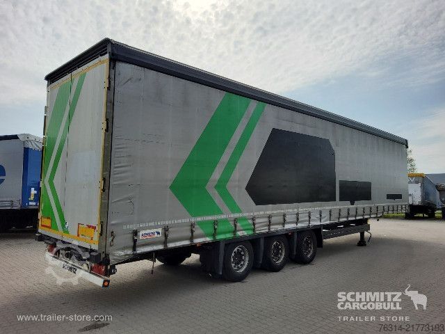 Open semitrailer with tarp Schmitz Cargobull Curtainsider Mega Getränke