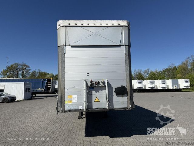 Open semitrailer with tarp Schmitz Cargobull Curtainsider Mega Getränke