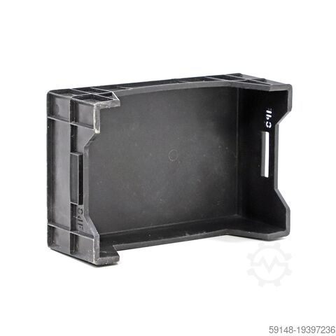 Used Euronorm stacking bins pallet tender all walls closed + open handles, L: 600, W: 400, Kruizinga 98-496GB-PAL