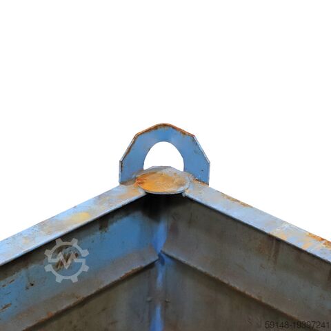 Used Stacking box steel fixed construction stacking box 4 sides, L: 1235, W: 835, H: 565 Kruizinga 98-6472GB