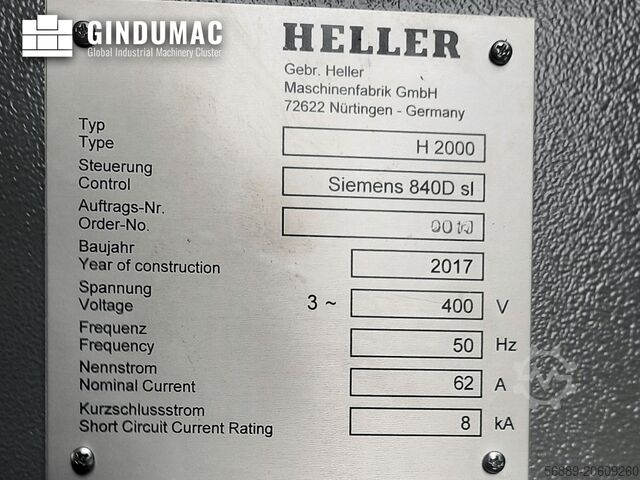 Horizontal Machining Centre HELLER H2000