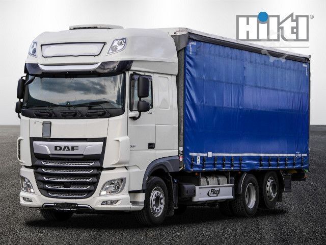 Flatbed truck with tarp DAF XF 530 FAN SSC PLANE INTARDER + ANHÄNGER 38 STELL